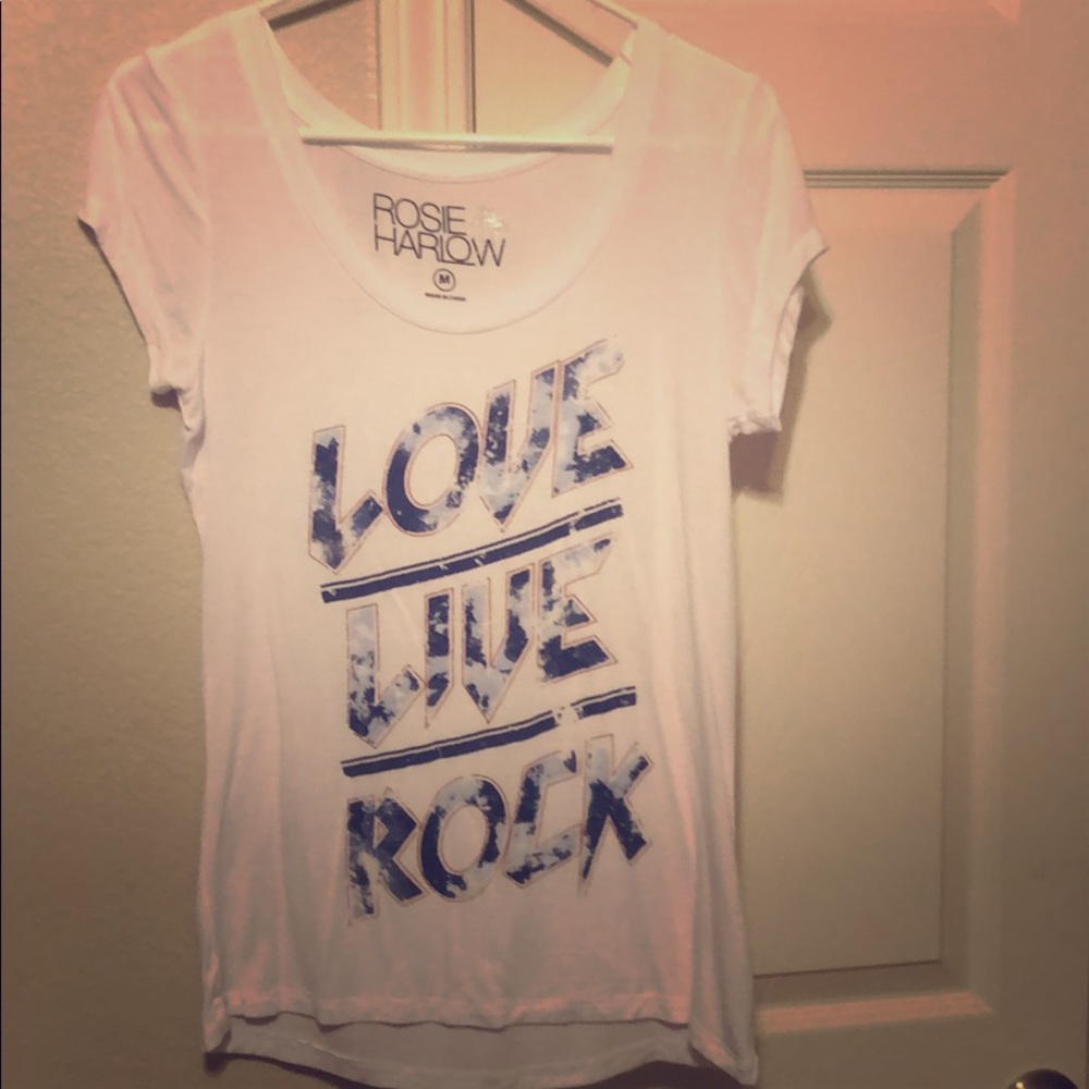 White T-shirt with fun phrase
